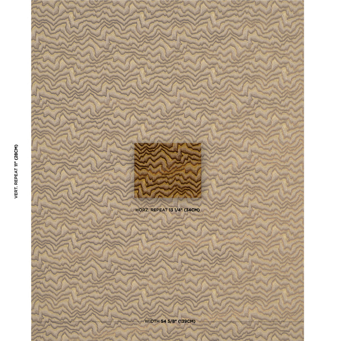 Schumacher Zambezi Velvet Bronze Fabric 83020
