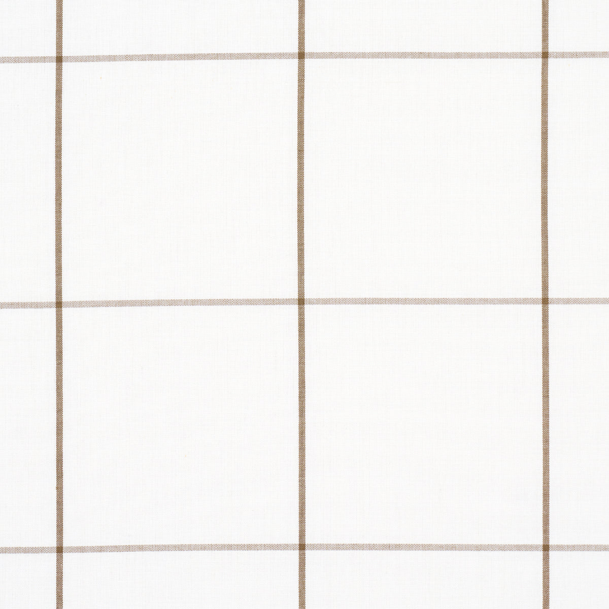Schumacher Woodman Check Berber Brown Fabric 83030