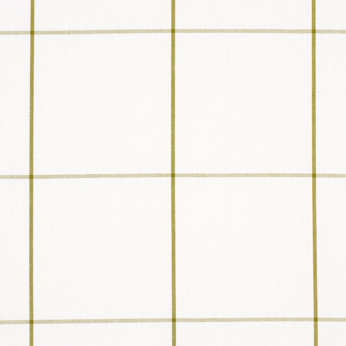 Schumacher Woodman Check Olive Fabric 83033