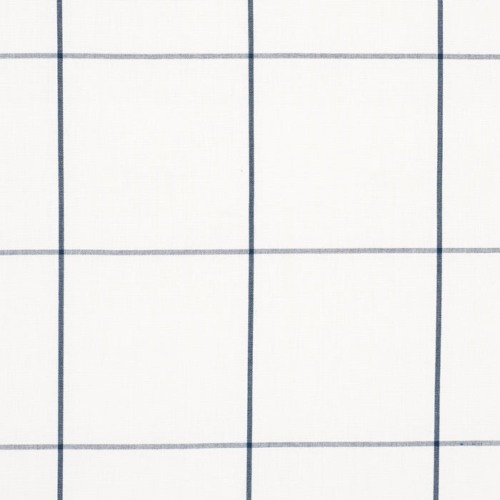 Schumacher Woodman Check Indigo Fabric 83034