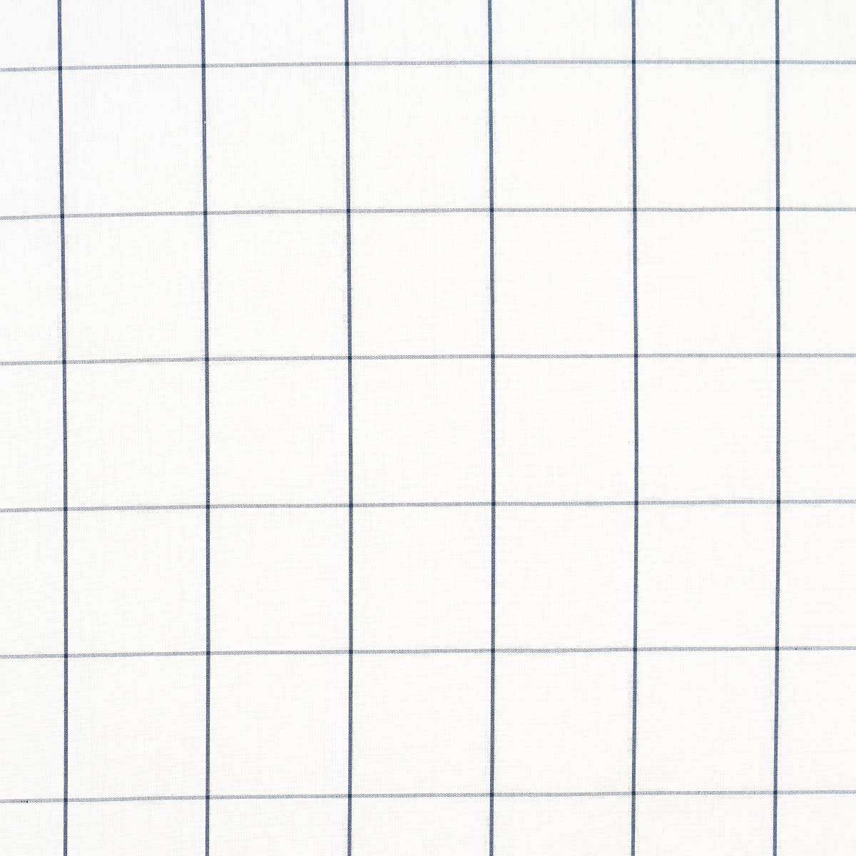 Schumacher Woodman Check Indigo Fabric Sample 83034