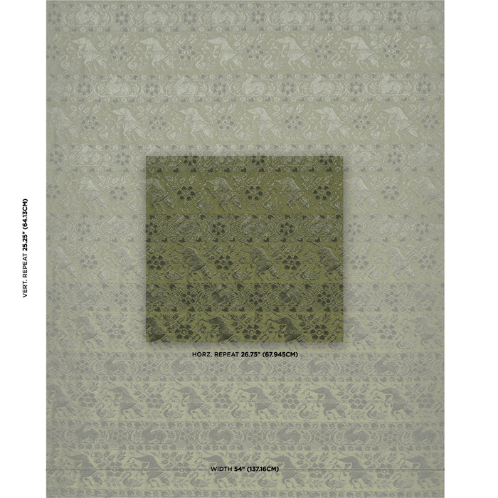 Schumacher Animali Moss Fabric 83123