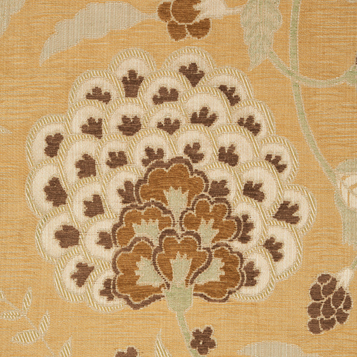 Schumacher Alessia Floral Gold Fabric 83131