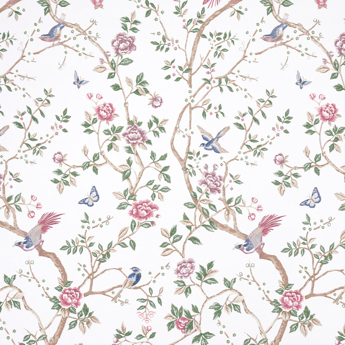 Schumacher Georgia Vine Ivory Fabric Sample 83150