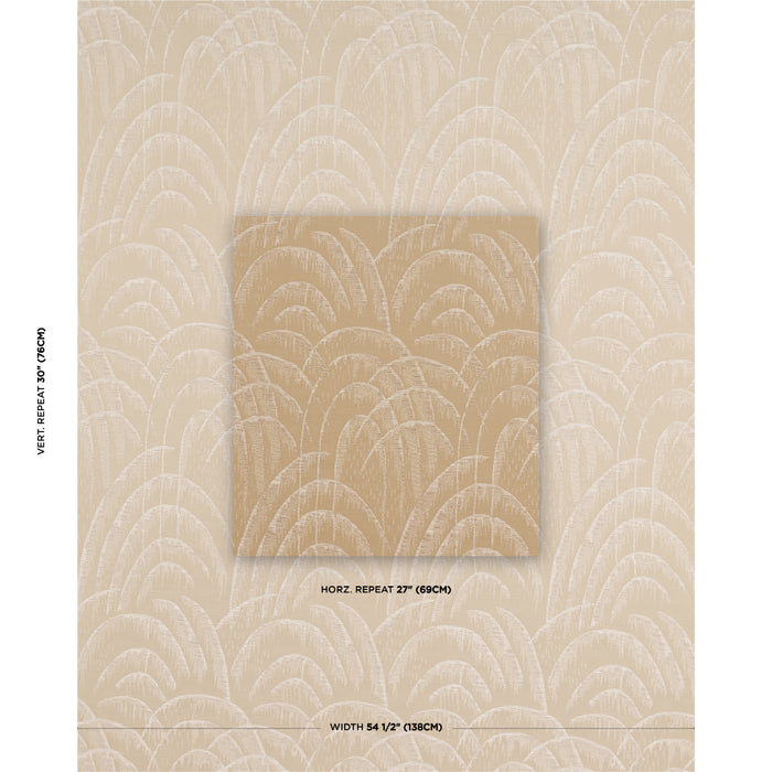 Schumacher Voussoir Moderne Sand Fabric 83162
