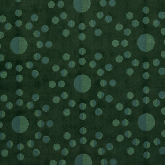 Schumacher Moon Phase Velvet Green Fabric 83190