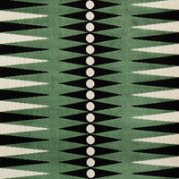 Schumacher Backgammon Cut Velvet Green Fabric 83202