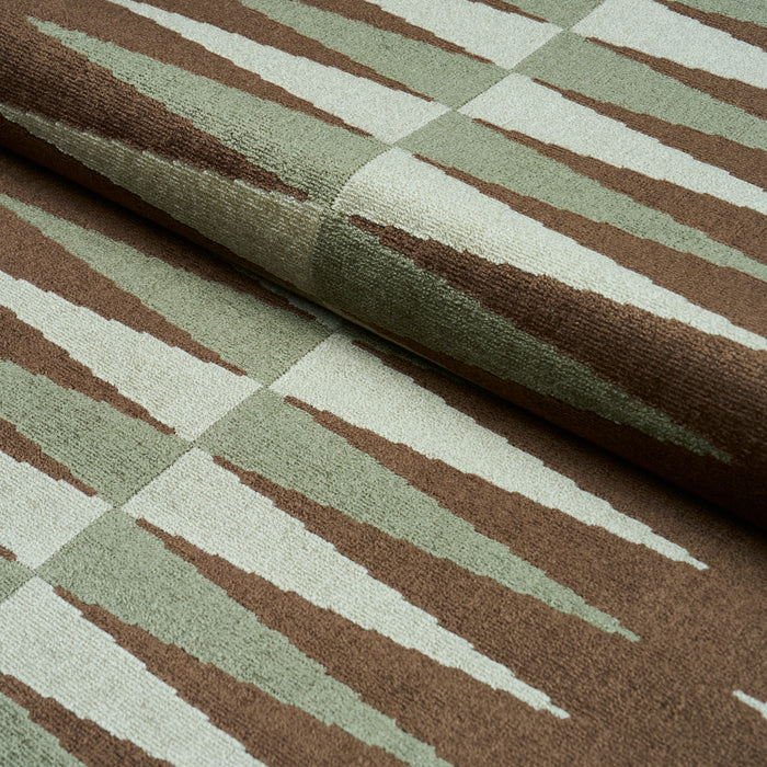 Schumacher Backgammon Cut Velvet Verdure Fabric 83204