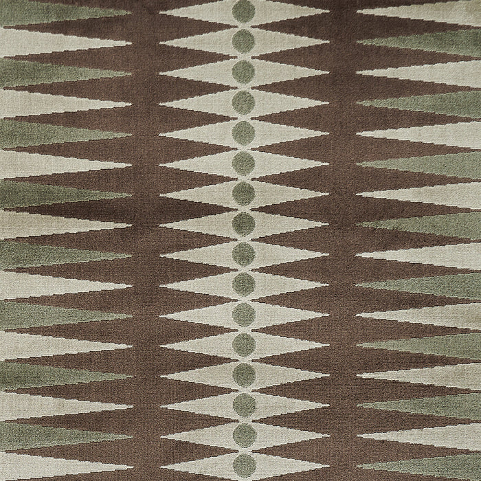 Schumacher Backgammon Cut Velvet Verdure Fabric Sample 83204
