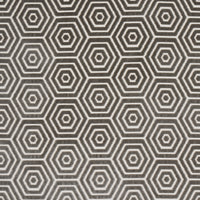 Schumacher Bees Knees Cut Velvet Grey Fabric 83212