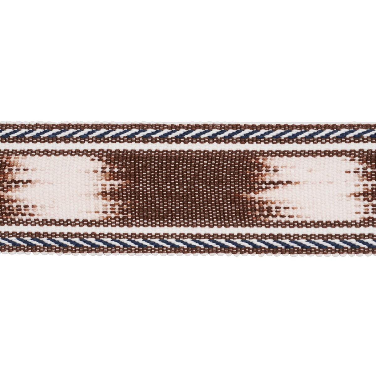 Schumacher Banyan Tape Narrow Brown Trim Sample 83244