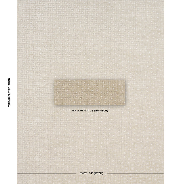 Schumacher Lalano Linen Velvet Natural Fabric 83290