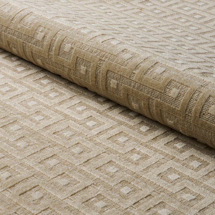 Schumacher Lalano Linen Velvet Natural Fabric 83290