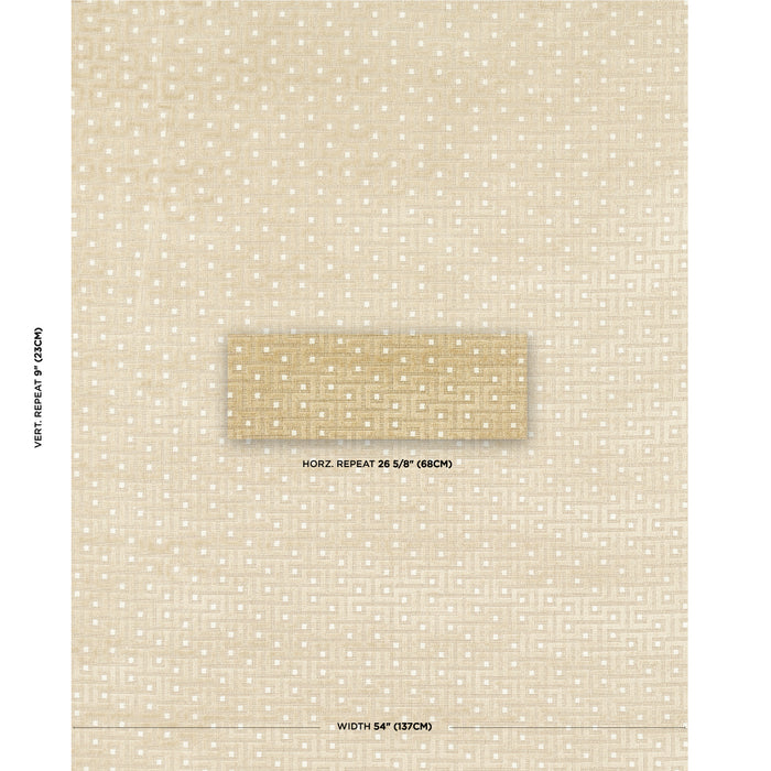 Schumacher Lalano Linen Velvet Gold Patina Fabric 83291
