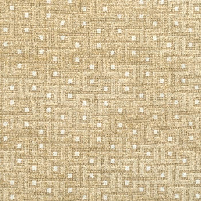 Schumacher Lalano Linen Velvet Gold Patina Fabric Sample 83291