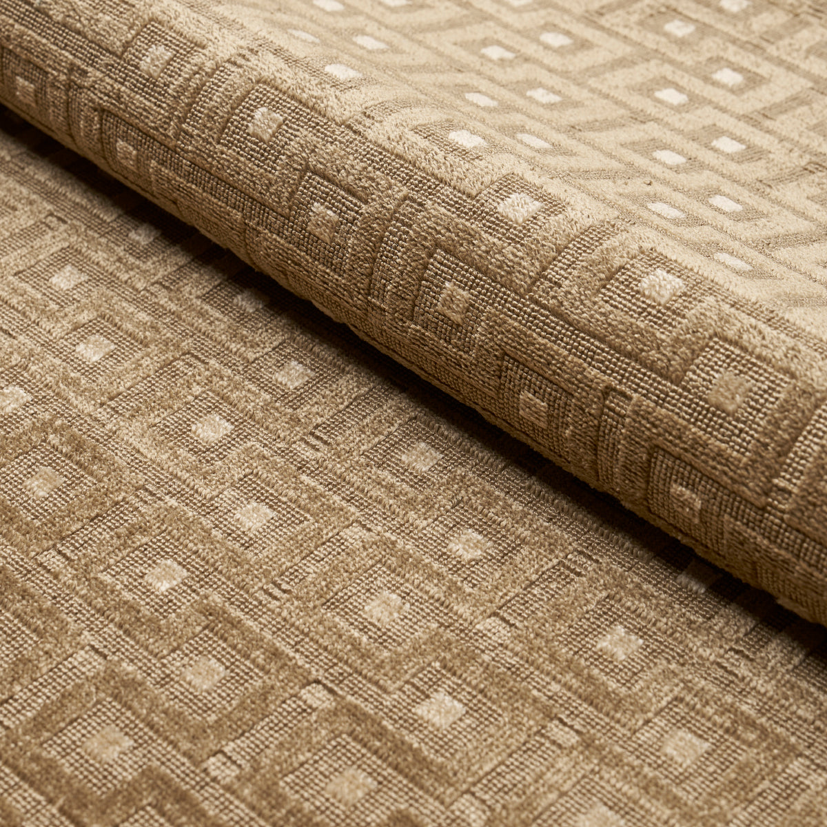 Schumacher Lalano Linen Velvet Bronze Fabric 83292