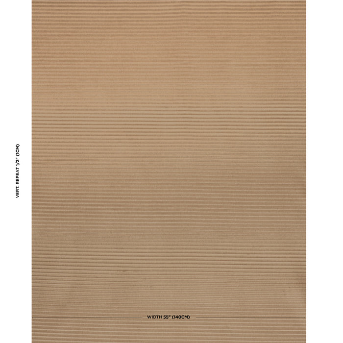 Schumacher Petite Channeled Velvet Camel Fabric 83301