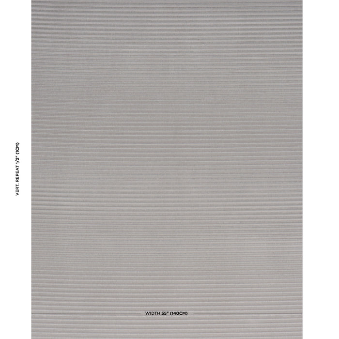 Schumacher Petite Channeled Velvet Otter Grey Fabric Sample 83302