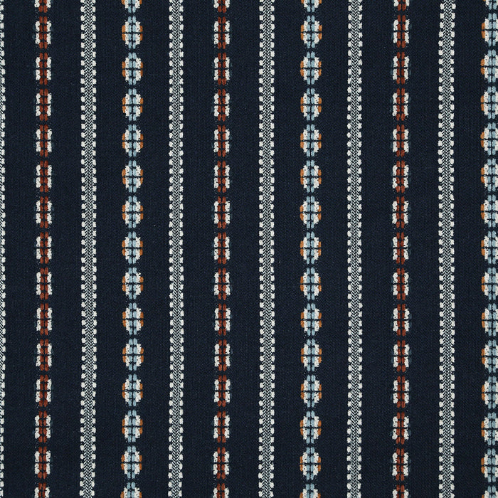 Pindler Mitford Stripe Indigo Fabric 8330