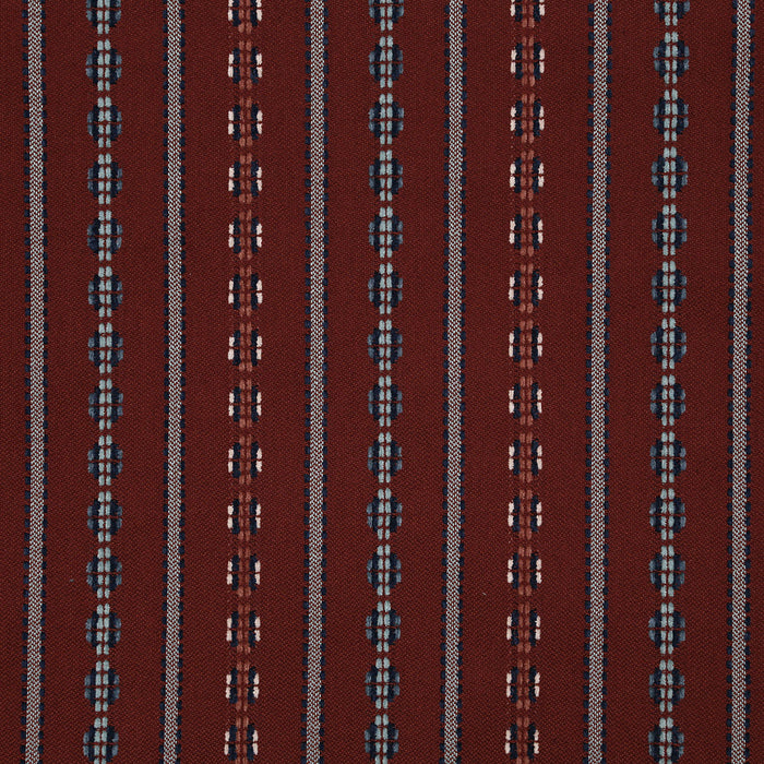 Pindler Mitford Stripe Ruby Fabric 8330