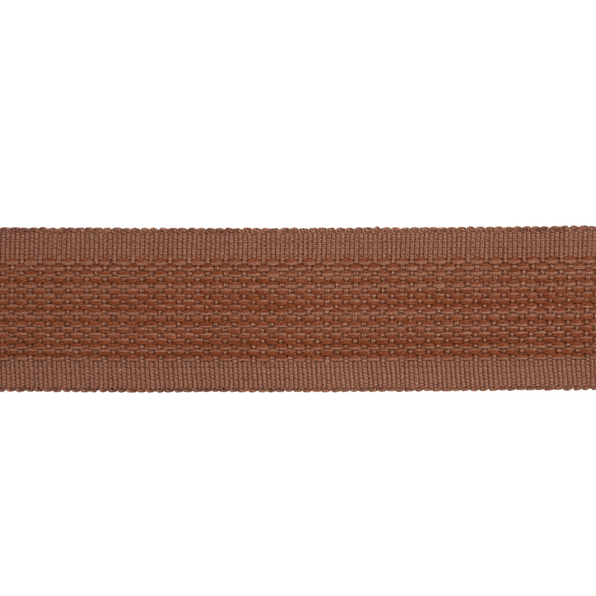Schumacher Cardiff Tape Brown Trim Sample 83382