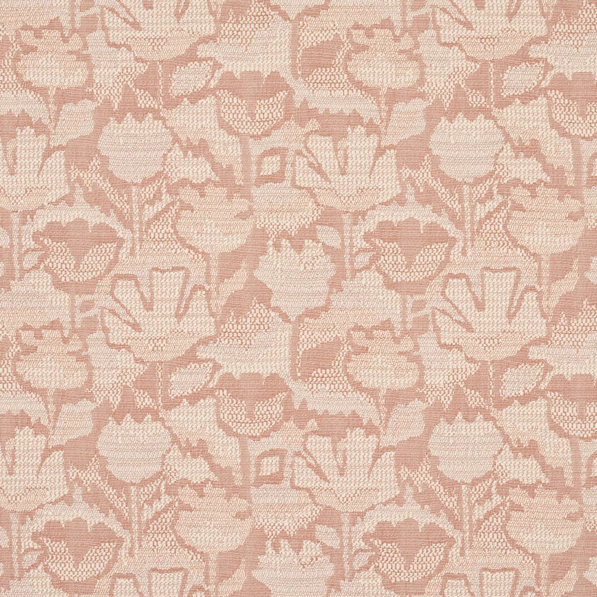 Schumacher Wild Flower Brick Fabric Sample 83452
