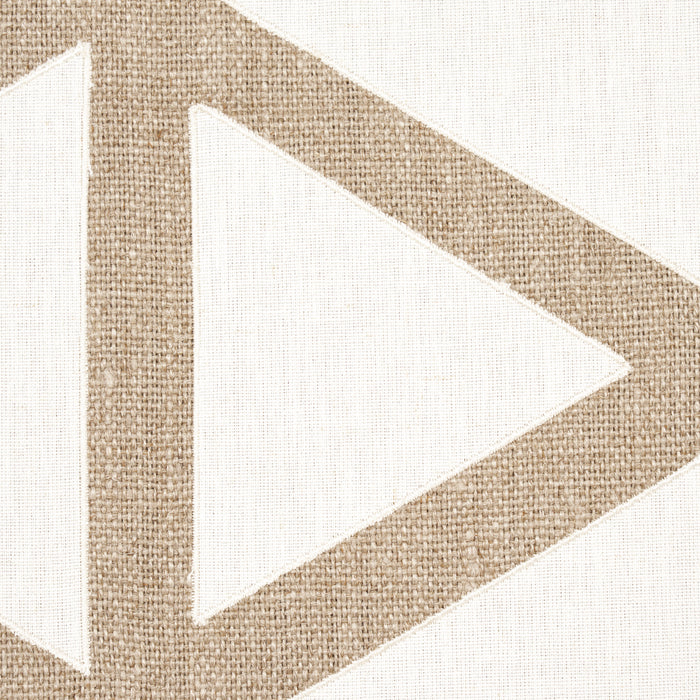 Schumacher Tipton Applique Flax Fabric 83460