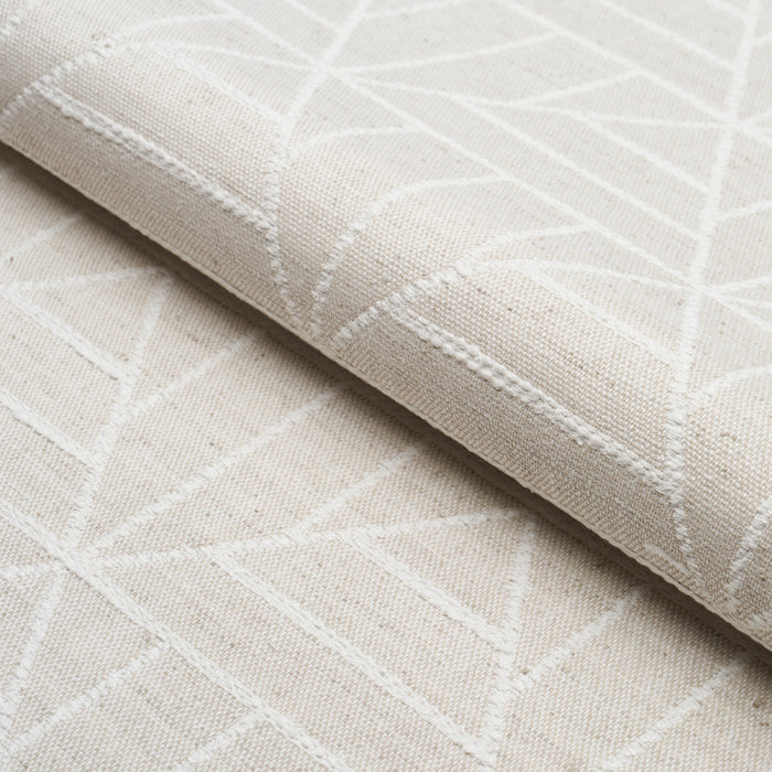 Schumacher Payne Flax Fabric 83481