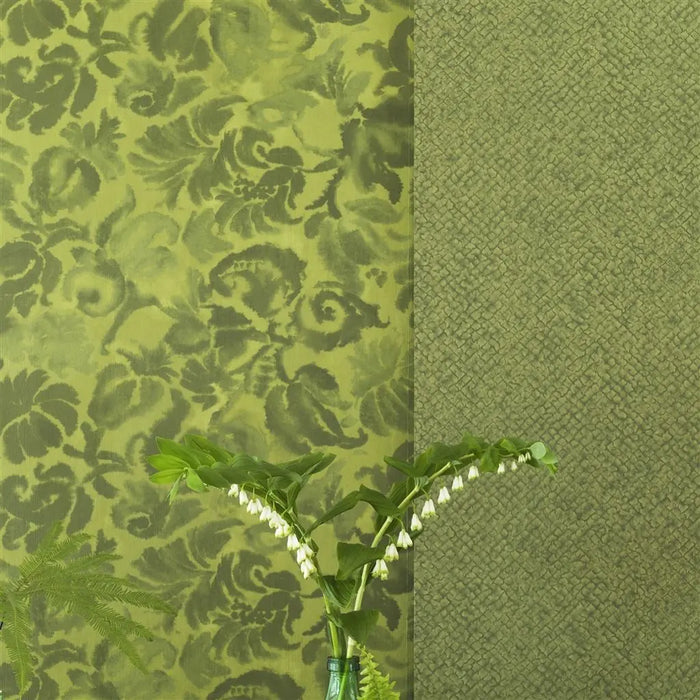 Designers Guild Katagami Ochre Wallpaper Sample PDG1043-04