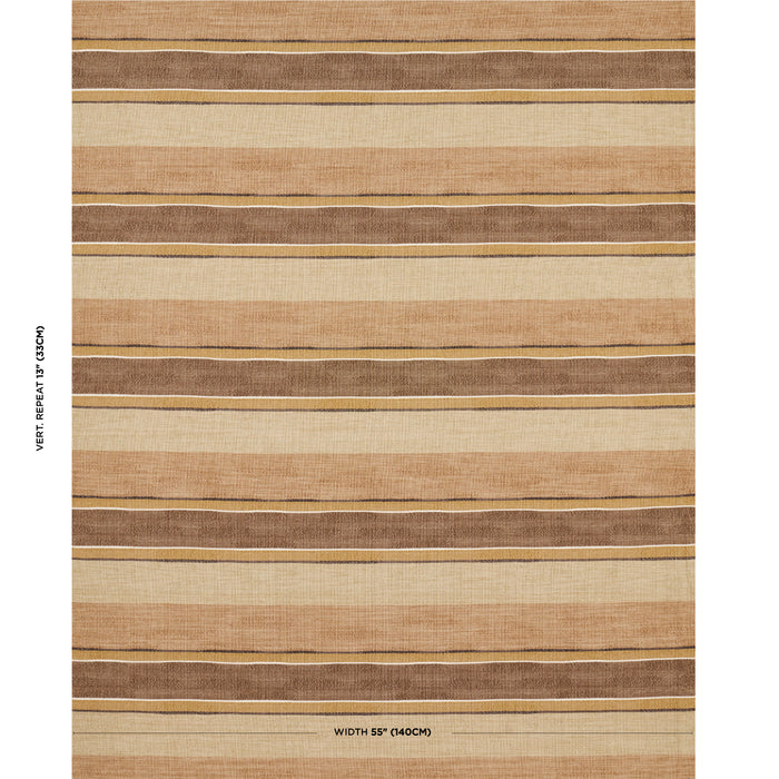 Schumacher Pikes Stripe Spice Fabric 83500