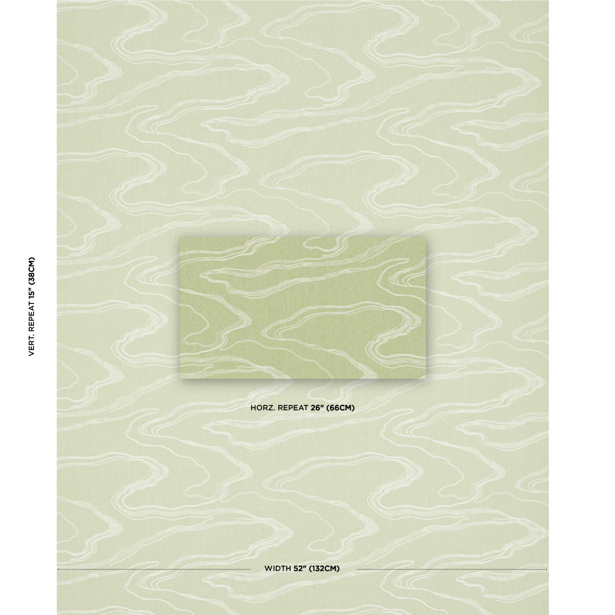 Schumacher Desert Wind Embroidery Fern Fabric Sample 83521