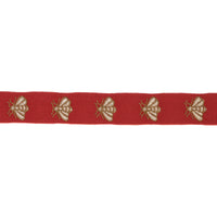 Schumacher Hubert's Bees Tape Rouge & Gold Trim 83530