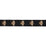 Schumacher Hubert's Bees Tape Noir & Gold Trim 83531