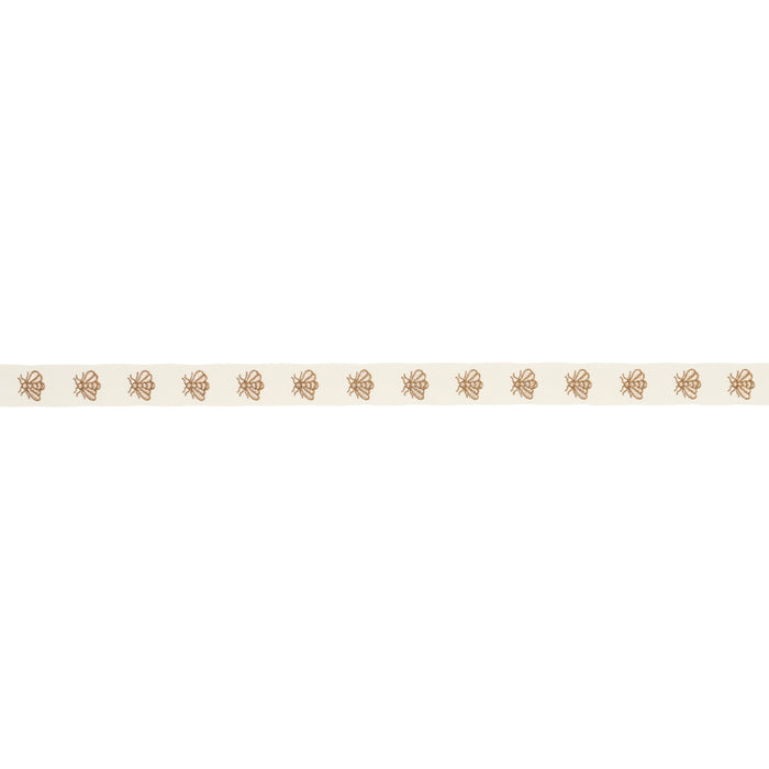 Schumacher Hubert's Bees Tape Ivory & Gold Trim 83532