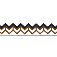 Schumacher Sparren Embroidered Tape Brown Trim 83611