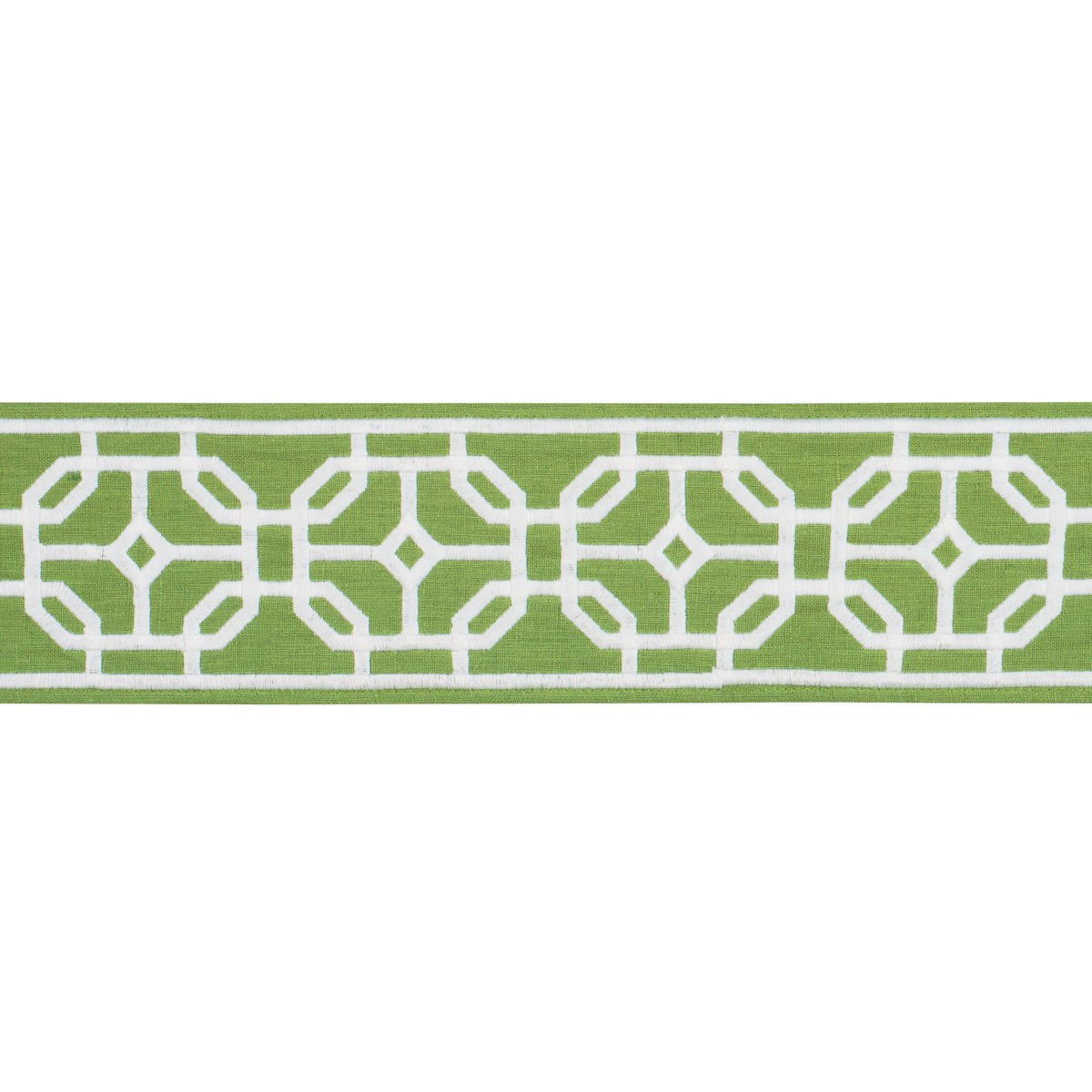 Schumacher Gazebo Trellis Tape Green Trim 83652