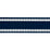 Schumacher Sullivan Tape Narrow Indoor/Outdoor Navy Trim 83673