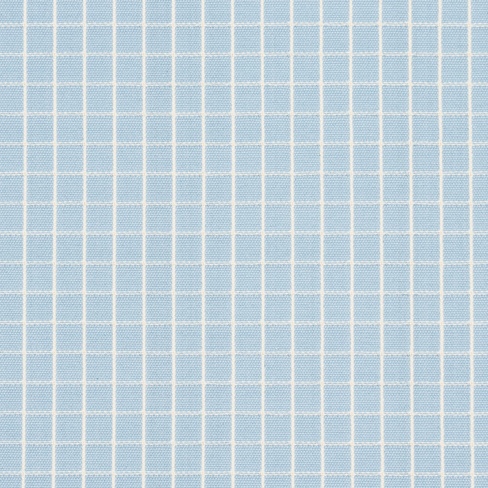 Schumacher Georgie Reversible Check China Blue Fabric 83690