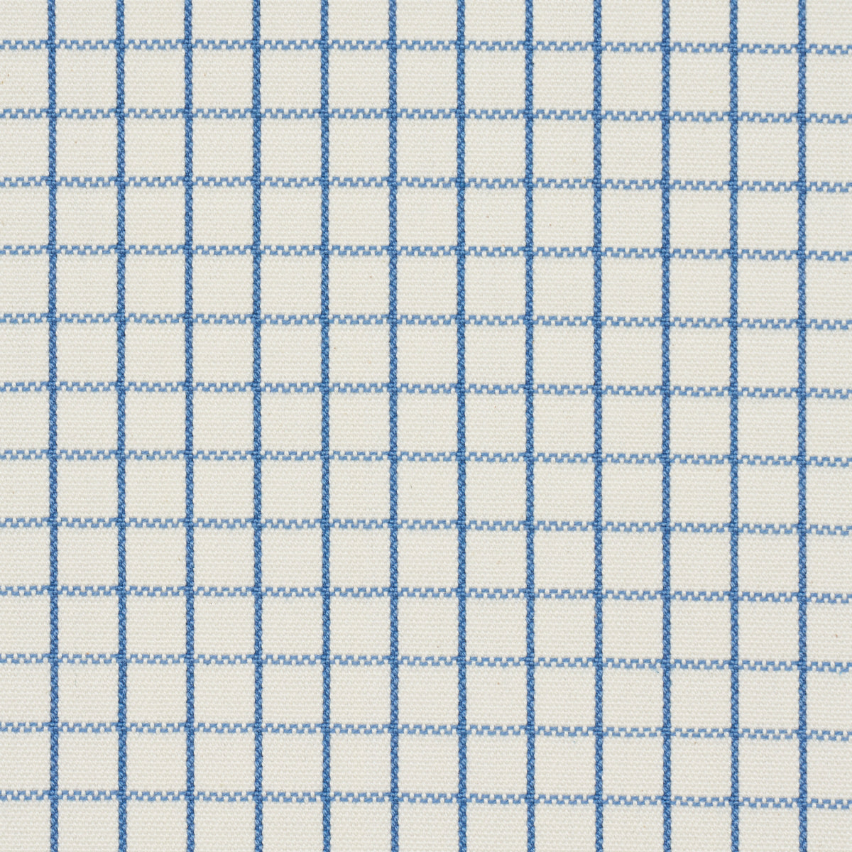 Schumacher Georgie Reversible Check Indigo Fabric 83691