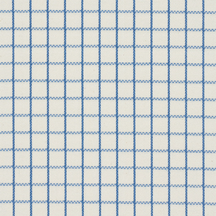Schumacher Georgie Reversible Check Indigo Fabric 83691