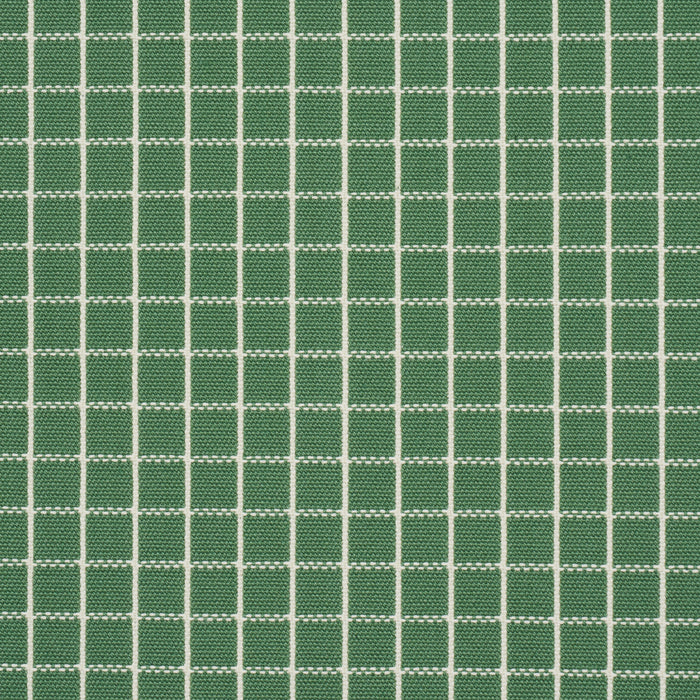 Schumacher Georgie Reversible Check Emerald Fabric 83693