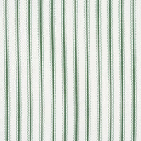 Schumacher Birdie Ticking Stripe Leaf Green Fabric 83700