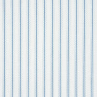 Schumacher Birdie Ticking Stripe China Blue Fabric 83701