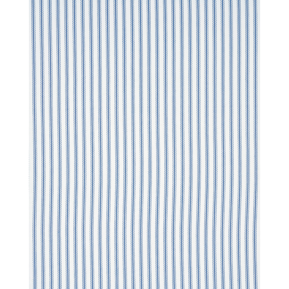 Schumacher Birdie Ticking Stripe Indigo Fabric Sample 83702