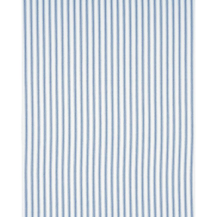 Schumacher Birdie Ticking Stripe Indigo Fabric Sample 83702