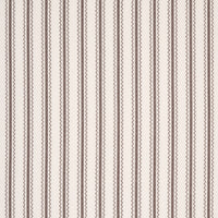 Schumacher Birdie Ticking Stripe Brown Fabric 83704
