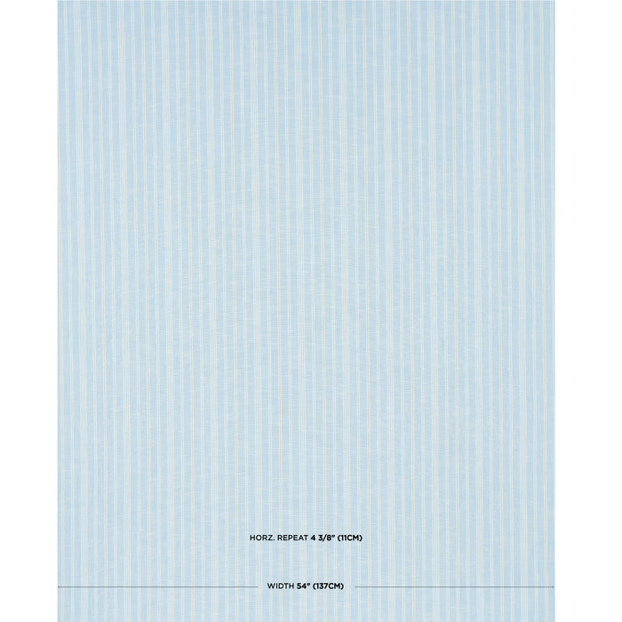 Schumacher Lucy Stripe Light Blue Fabric 83710