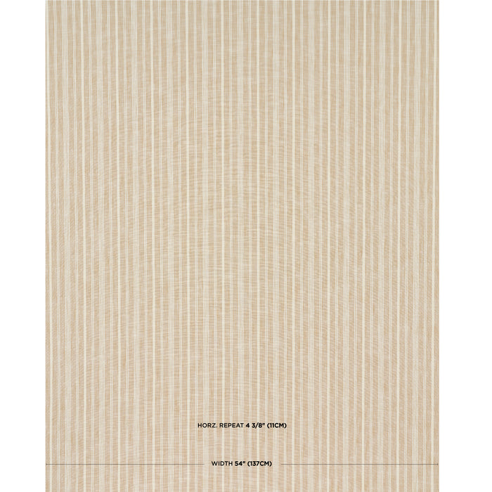 Schumacher Lucy Stripe Neutral Fabric 83711
