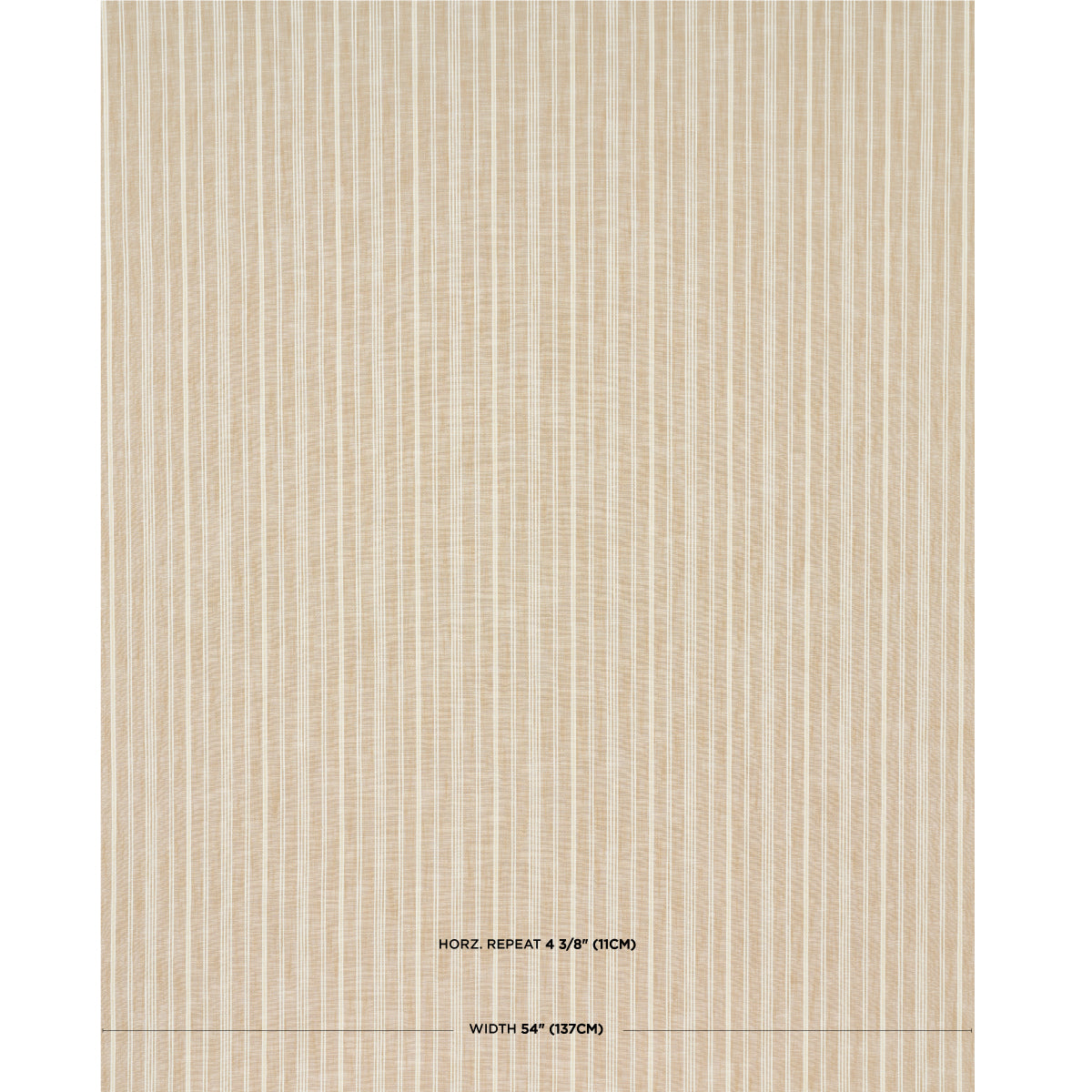 Schumacher Lucy Stripe Neutral Fabric Sample 83711