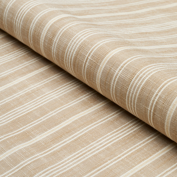 Schumacher Lucy Stripe Neutral Fabric 83711